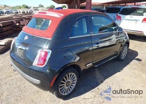 2012 Fiat 500C Lounge from USA, damaged, VIN 3C3CFFER5CT177662
